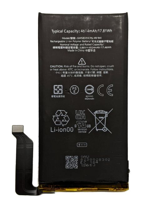 Аккумулятор для Google GMSB3 Pixel 6, 4614 mAh [Original PRC] 12 мес. гарантии