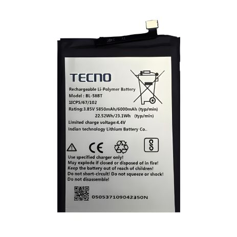Аккумулятор Tecno BL-49HT Camon 16 SE (5000mAh) [Original PRC] 12 месяцев гарантии