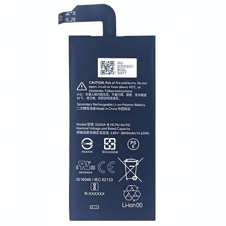 Акумулятор G025A-B Pixel 5 XL, 3800 mAh [Original PRC] 12 міс. гарантії