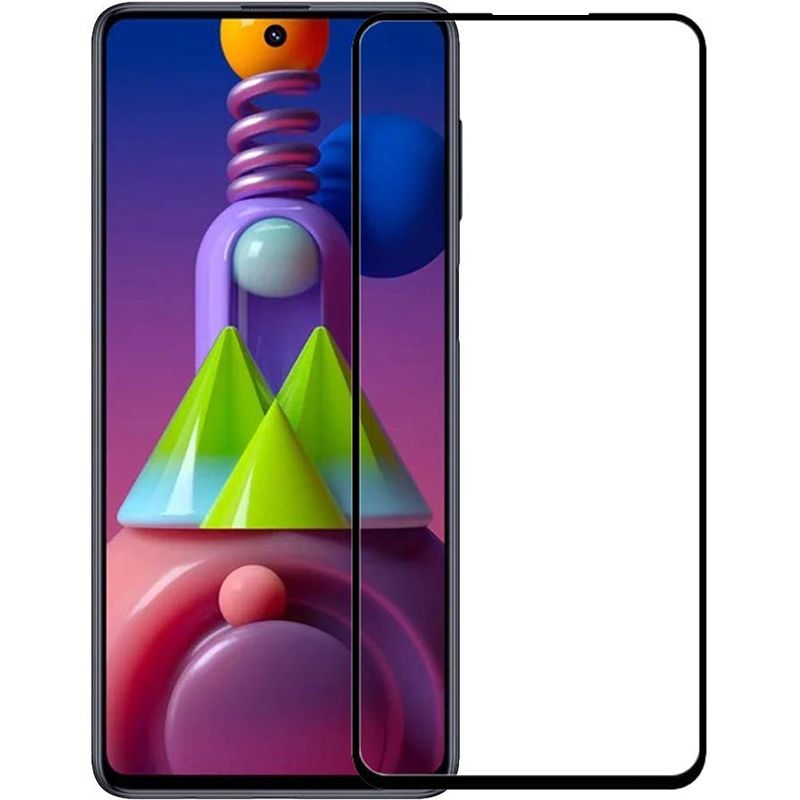 Захисне скло Full screen PowerPlant для Samsung Galaxy M51, Black Захисне скло Full screen PowerPlant для Samsung Galaxy M51, Black