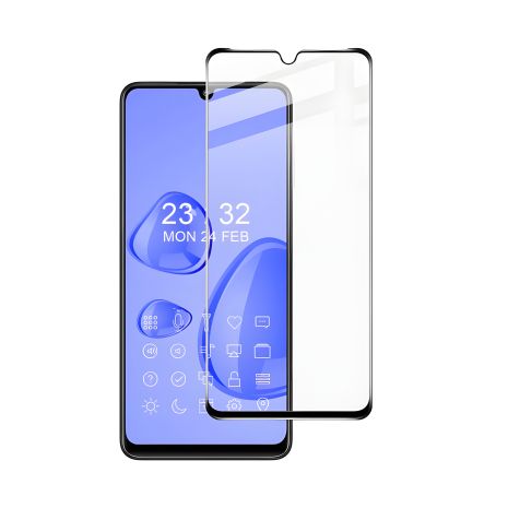 Защитное стекло Full screen PowerPlant для Samsung Galaxy A22, Black