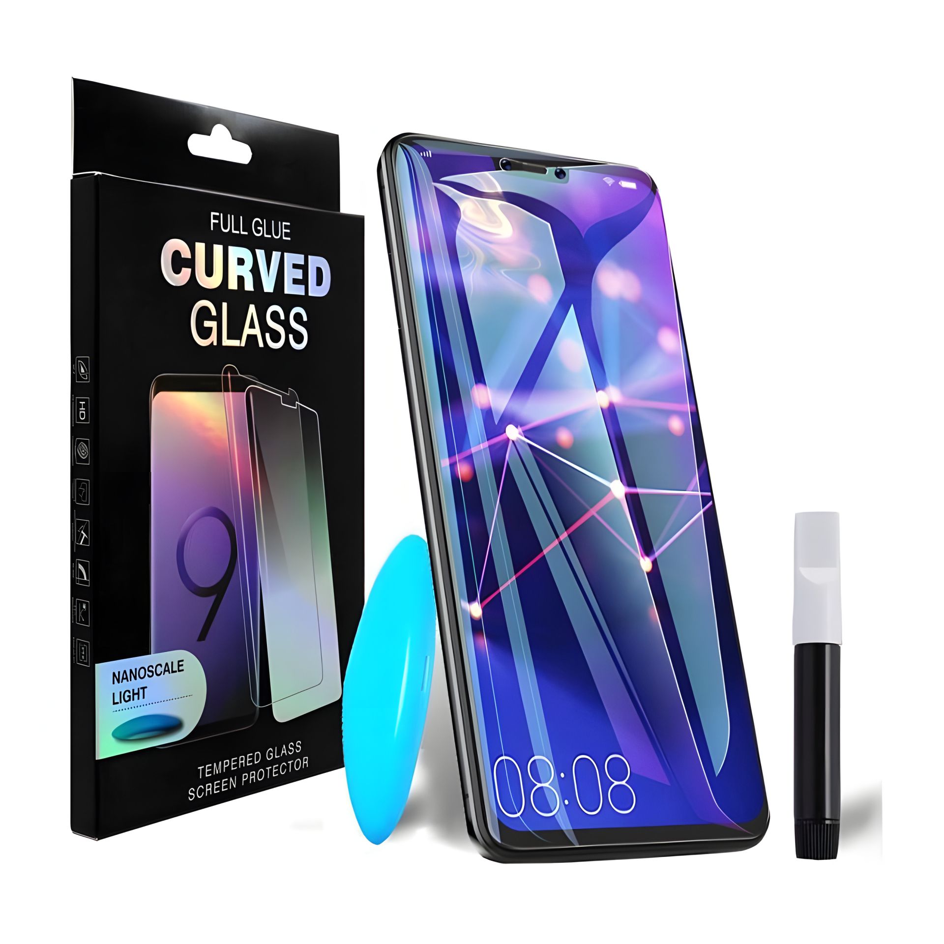 Захисне скло Full screen PowerPlant для OnePlus 7T Pro, Black Захисне скло Full screen PowerPlant для OnePlus 7T Pro, Black