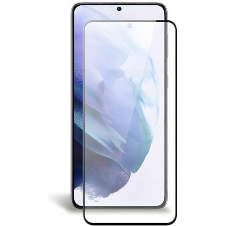 Полноэкранное защитное стекло PowerPlant для Samsung Galaxy S21, Black