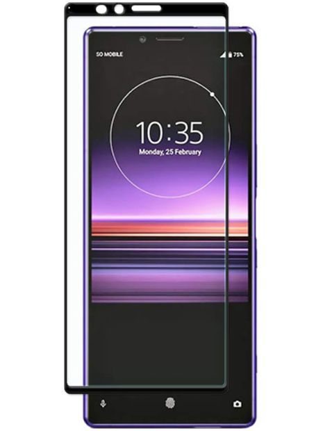 Защитное стекло Full screen PowerPlant для Sony Xperia 1 (Xperia XZ4), Black