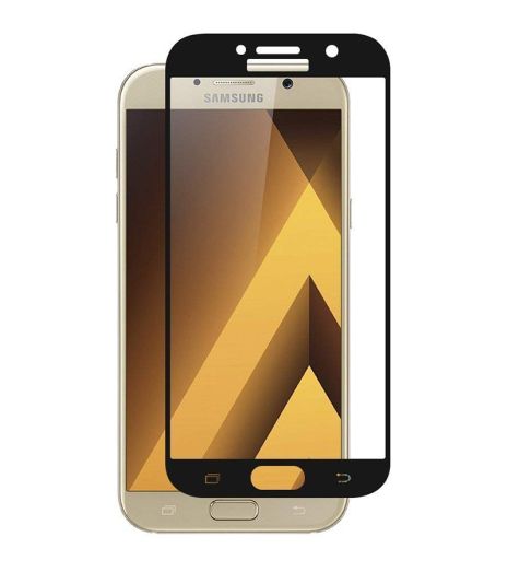 Защитное стекло Full screen PowerPlant для Samsung Galaxy A7 (2017), Black