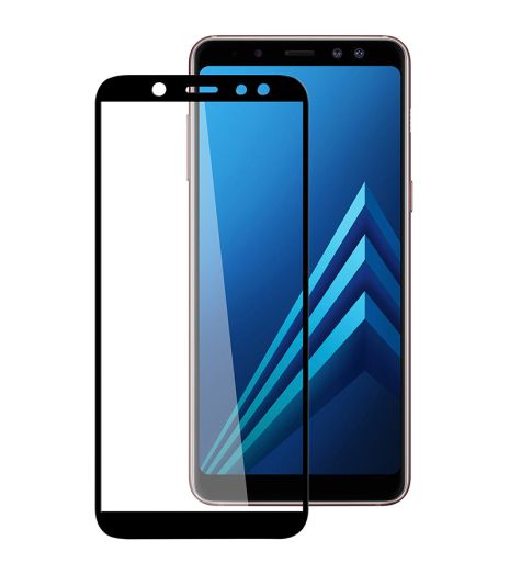 Захисне скло Full screen PowerPlant для Samsung Galaxy A6, Black