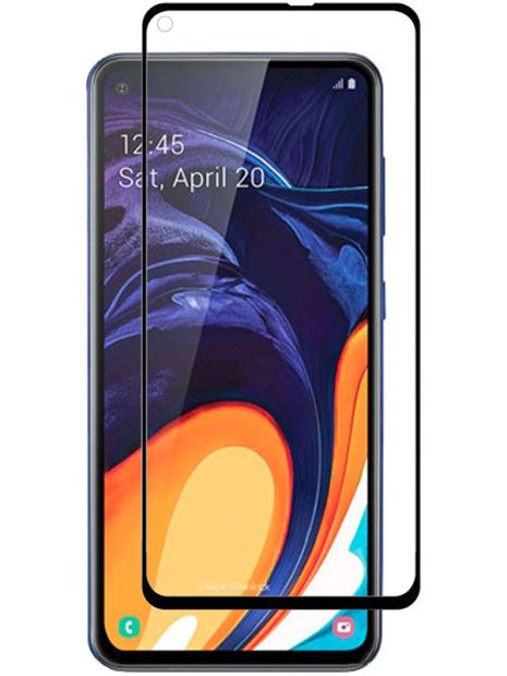 Защитное стекло Full screen PowerPlant для Samsung Galaxy A60, Black