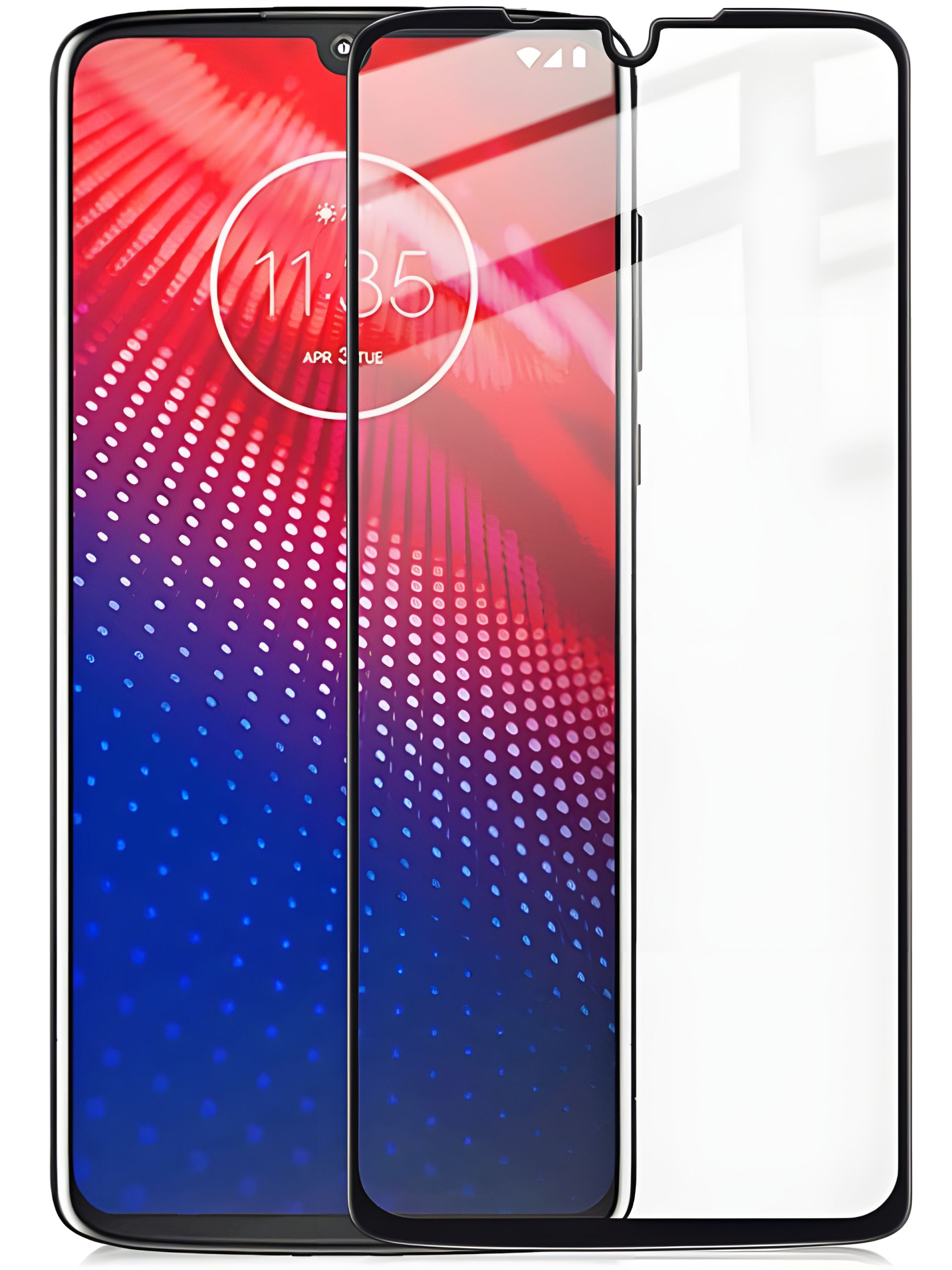 Захисне скло Full screen PowerPlant для Motorola Moto Z4, Black Захисне скло Full screen PowerPlant для Motorola Moto Z4, Black