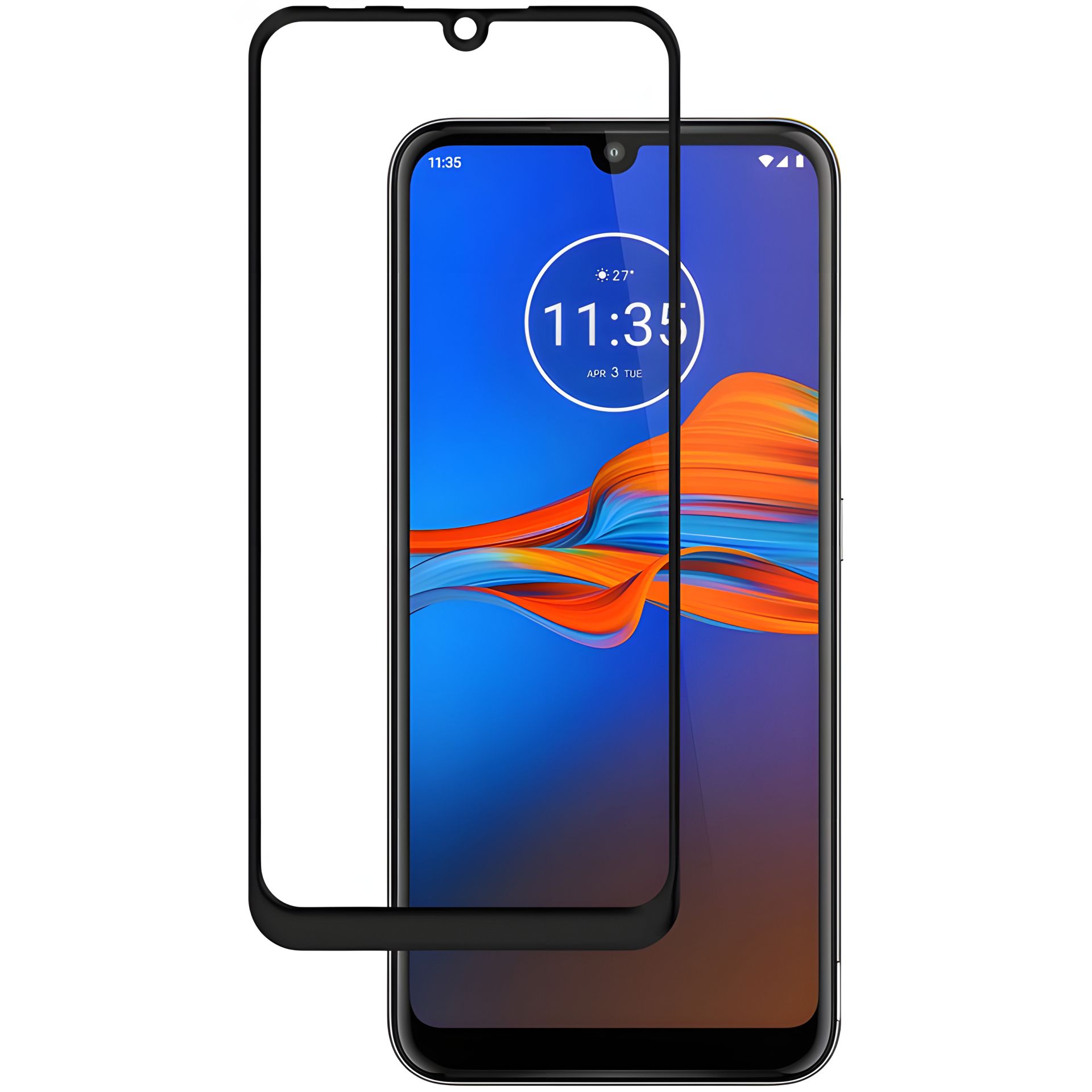 Захисне скло Full screen PowerPlant для Motorola Moto E6 Plus, Black Захисне скло Full screen PowerPlant для Motorola Moto E6 Plus, Black