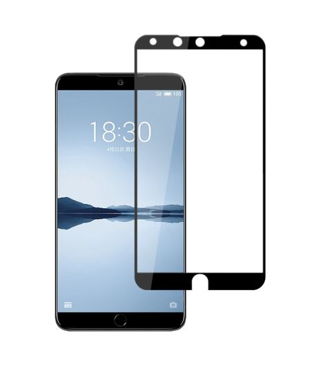 Защитное стекло Full screen PowerPlant для Meizu 15 Plus Black