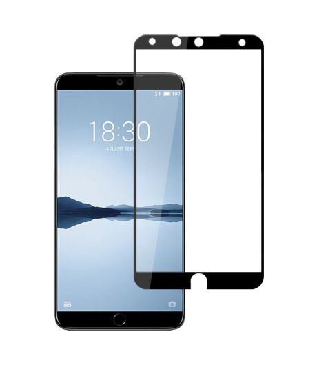 Захисне скло Full screen PowerPlant для Meizu 15 Plus Black