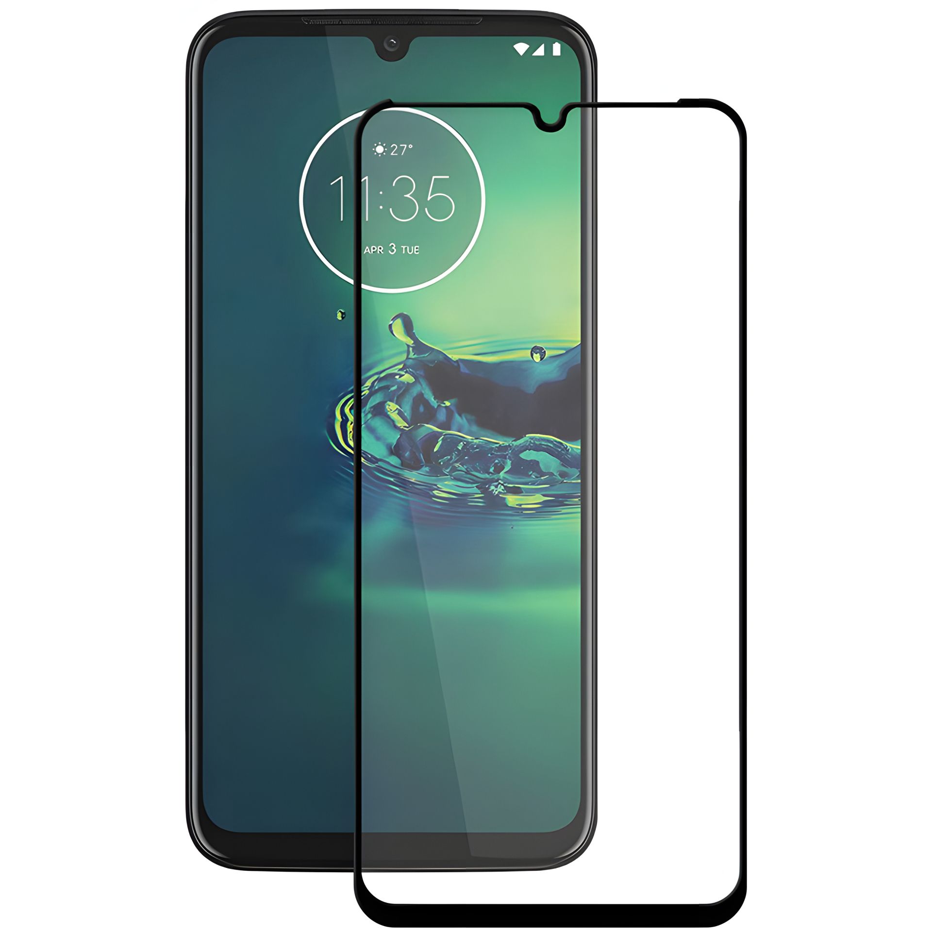 Захисне скло Full screen PowerPlant для Motorola Moto G8 Plus, Black Захисне скло Full screen PowerPlant для Motorola Moto G8 Plus, Black