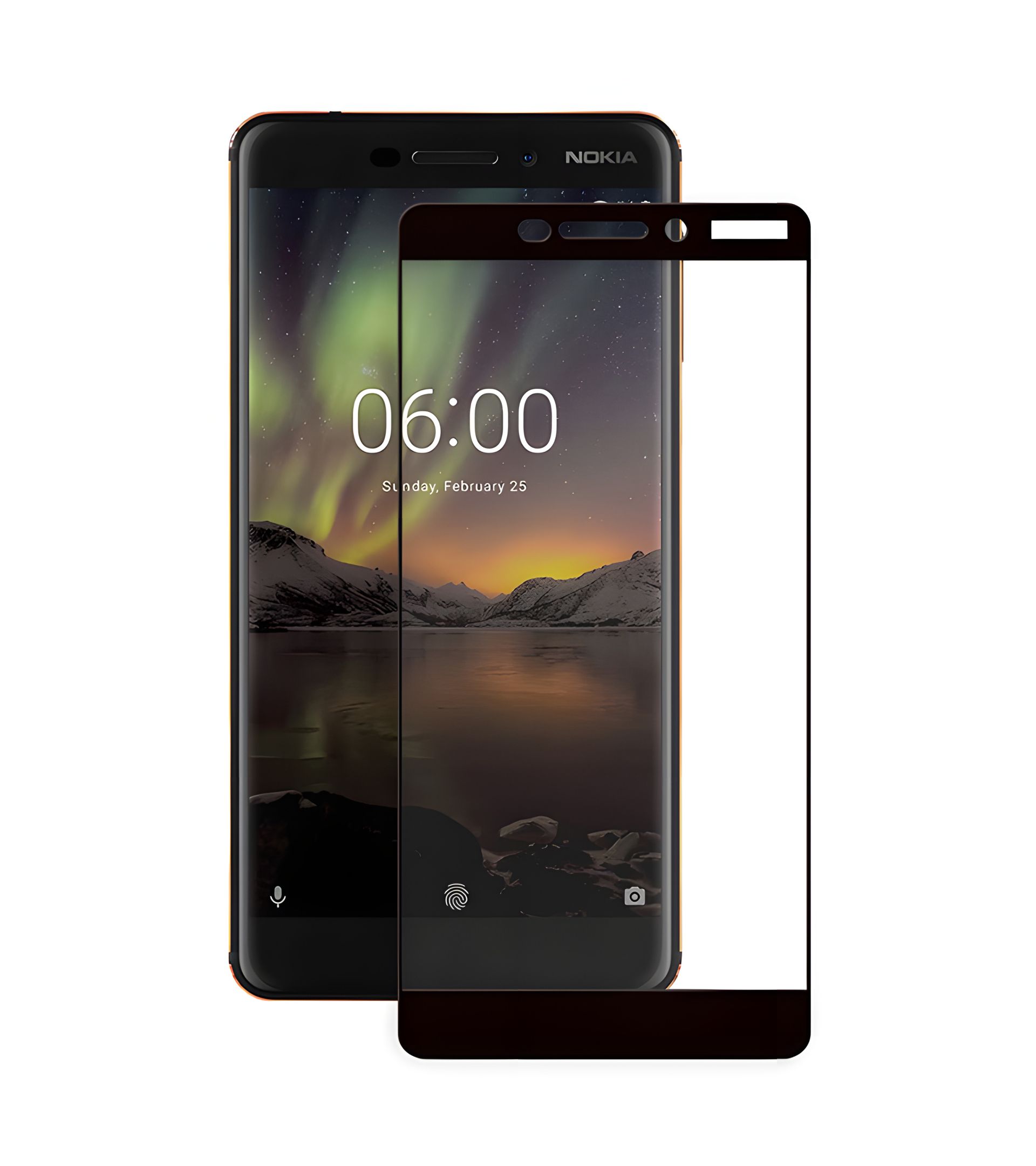 Экранированное стекло защиты Full screen PowerPlant для Nokia 6.1 Экранированное стекло защиты Full screen PowerPlant для Nokia 6.1
