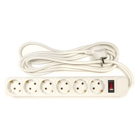 PowerPlant мережевий фільтр, євростандарт 3 м, 6 розеток (JY-1057/3)