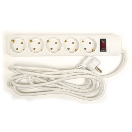 PowerPlant мережевий фільтр 3 м, 5 розеток, євростандарт (JY-1056/3)