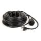 Подовжувач PowerPlant 30 м, 2x1.5мм2, 10А, чорний (JY-3021/30)