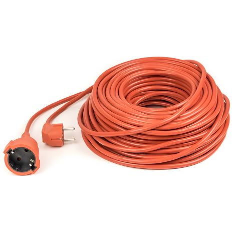 Подовжувач PowerPlant, 40 м, 3x1.5мм2, 10А (JY-3024/40) Orange