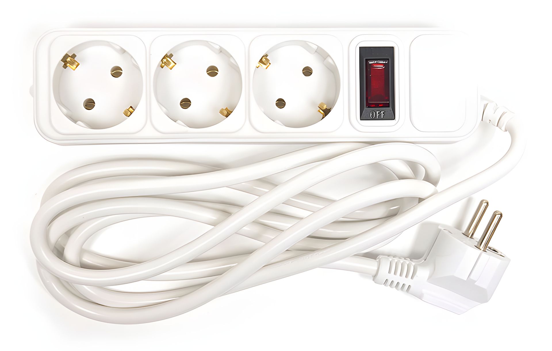 Сетевой кабель PowerPlant 1.8 м, 3x1.5мм2, макс. 10А, 3 розетки, евростандарт (JY-1054/1.8), коробка Сетевой кабель PowerPlant 1.8 м, 3x1.5мм2, макс. 10А, 3 розетки, евростандарт (JY-1054/1.8), коробка