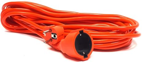 Подовжувач PowerPlant 10 м, 3x1.0мм2, 8А (JY-3024/10) Orange