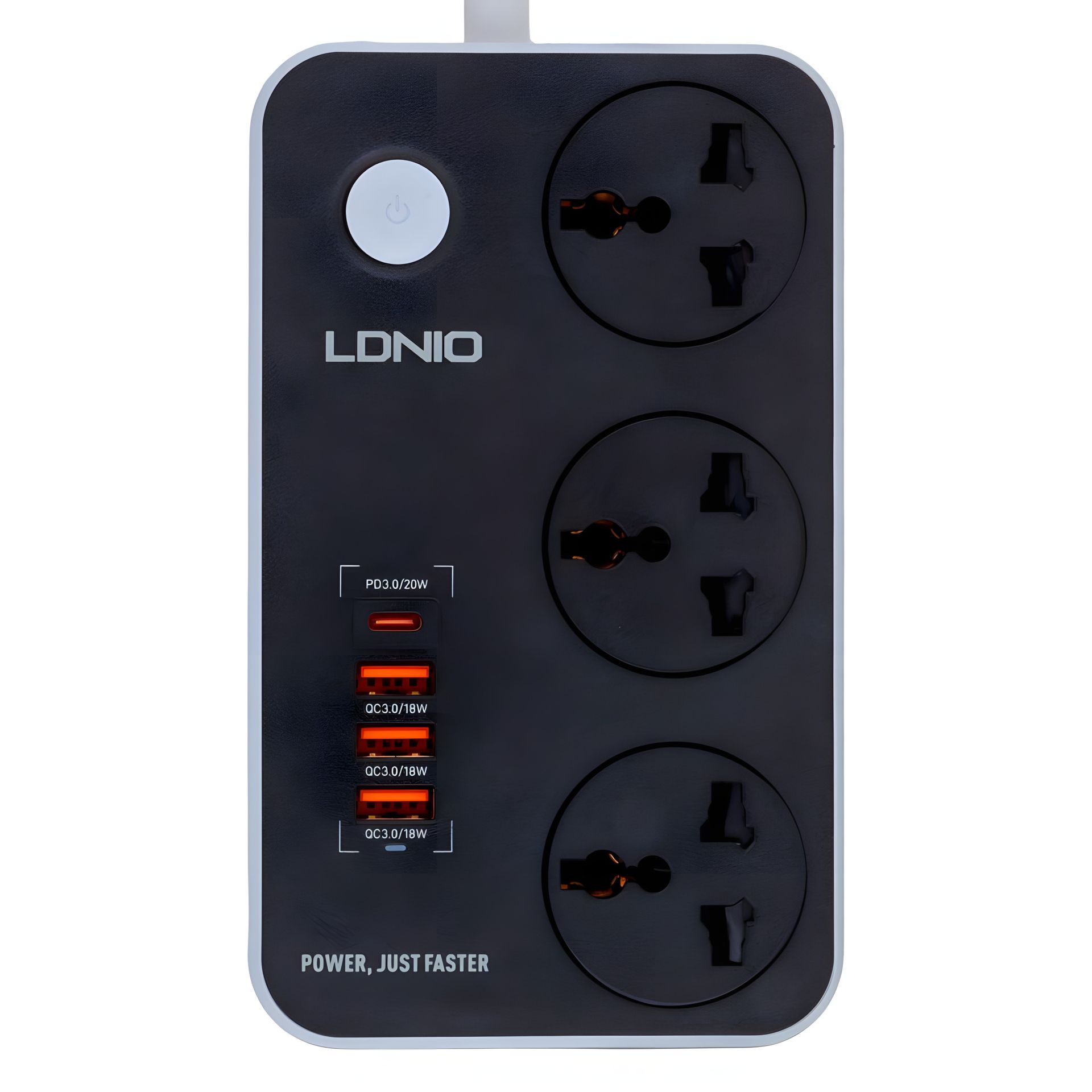 Мережевий Подовжувач LDNIO SC3412 3 ports/PD/3USB QC 3.0 Чорно-Сірий Мережевий Подовжувач LDNIO SC3412 3 ports/PD/3USB QC 3.0 Чорно-Сірий