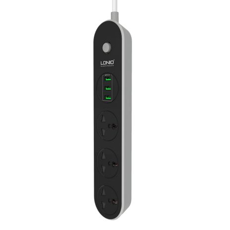 Мережевий Подовжувач LDNIO SC3301 3USB 3.1A Чорний Мережевий Подовжувач LDNIO SC3301 3USB 3.1A Чорний