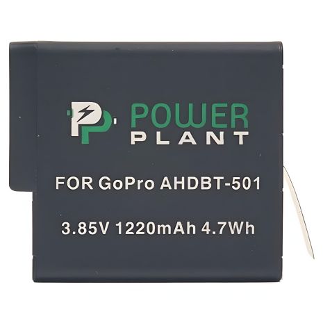 PowerPlant акумулятор для GoPro AHDBT-501 1220mAh, 3.85V, 4.7Wh