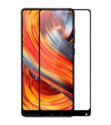 Защитное стекло Full screen PowerPlant для Xiaomi Mi Mix 2S, Black