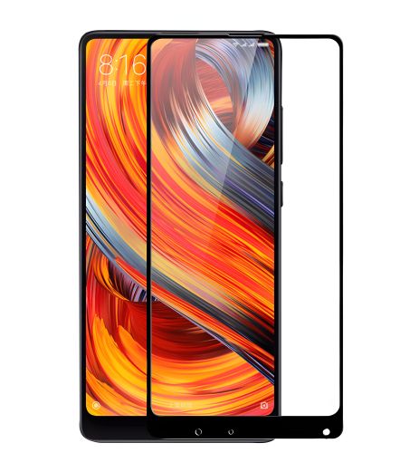 Защитное стекло Full screen PowerPlant для Xiaomi Mi Mix 2S, Black