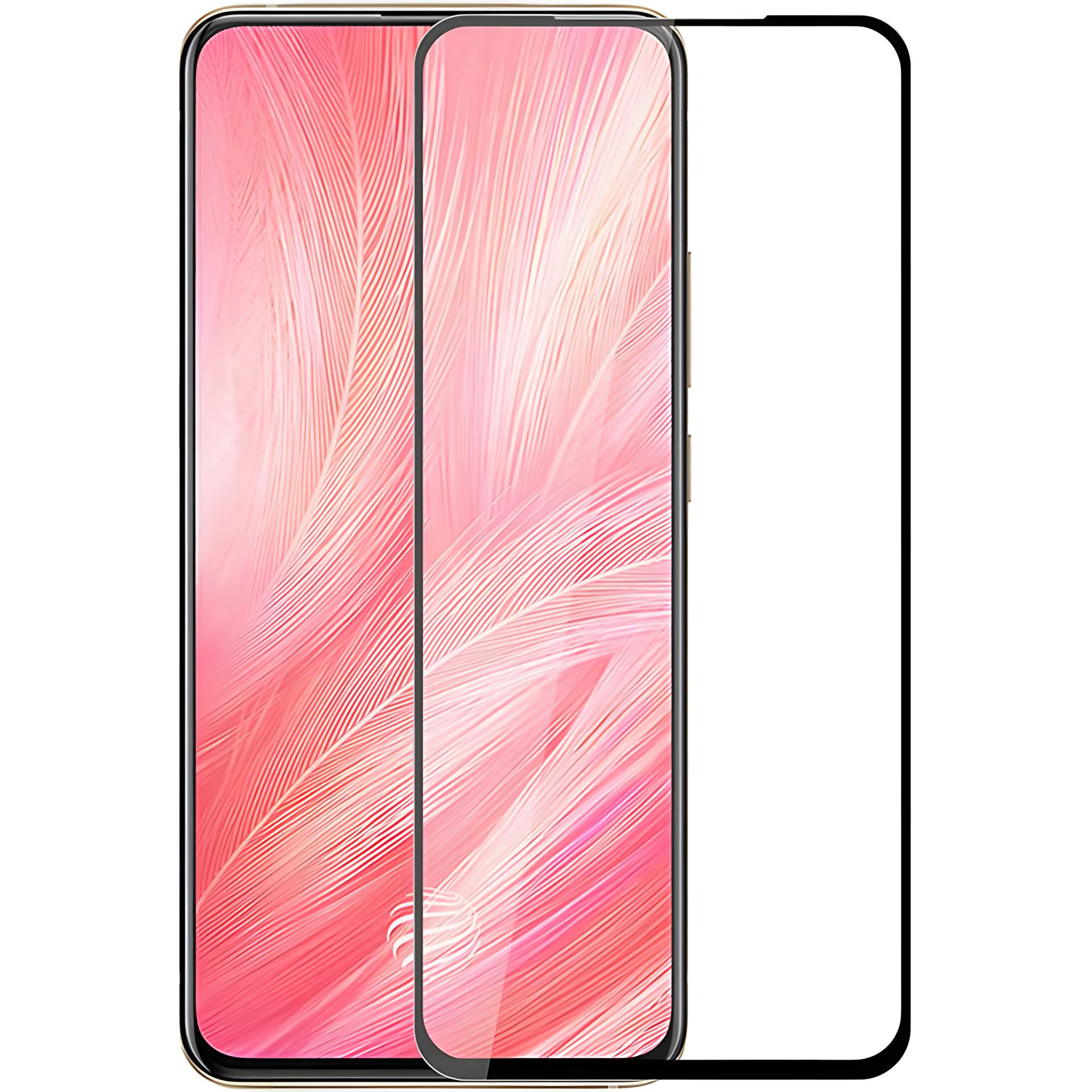 Захисне скло PowerPlant для Vivo X27, чорне, Full screen Захисне скло PowerPlant для Vivo X27, чорне, Full screen