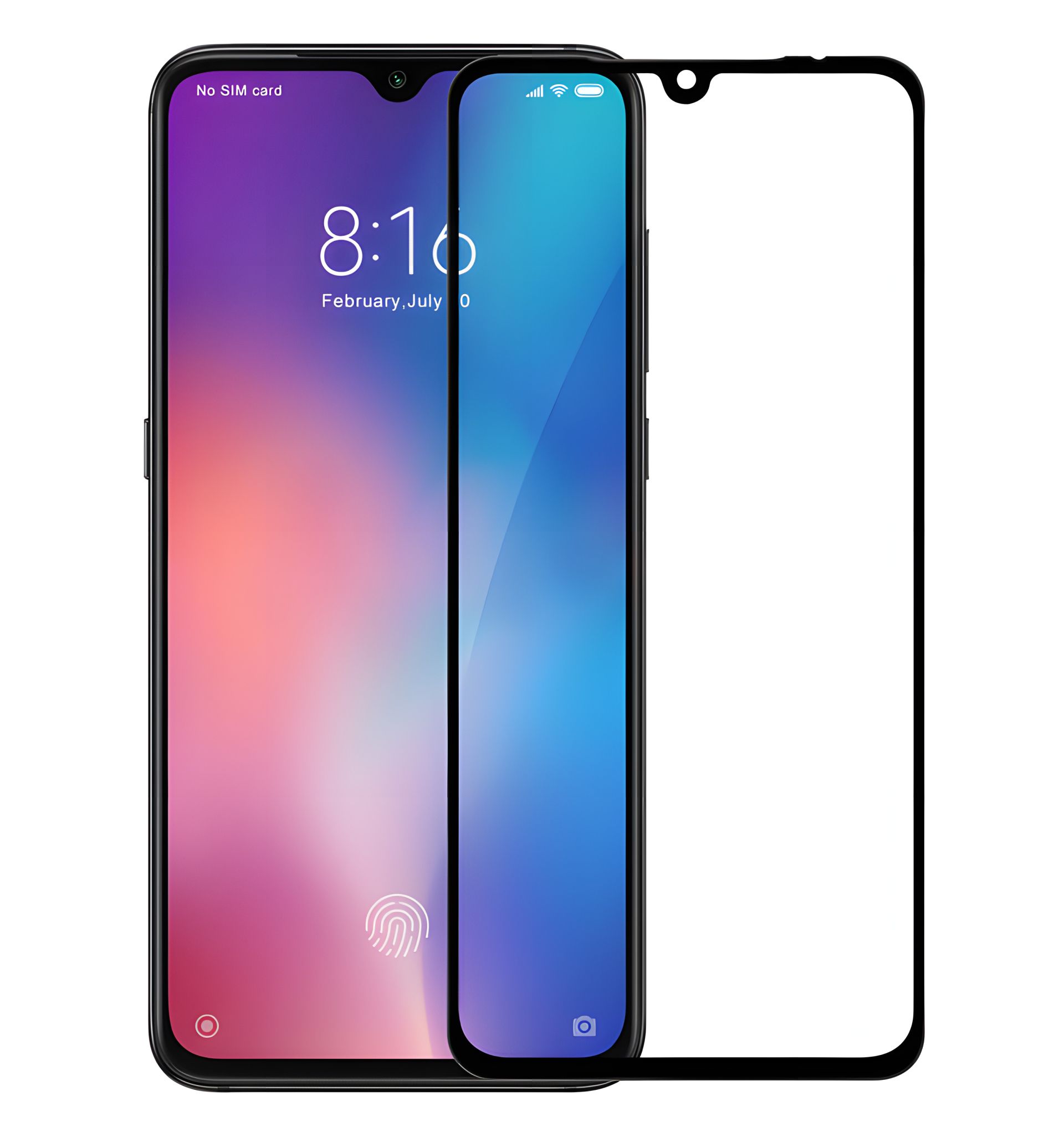 Захисне скло Full screen PowerPlant для Xiaomi Mi 9, Black Захисне скло Full screen PowerPlant для Xiaomi Mi 9, Black