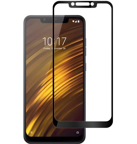 Защитное стекло Full screen PowerPlant для Pocophone F1, Black Защитное стекло Full screen PowerPlant для Pocophone F1, Black