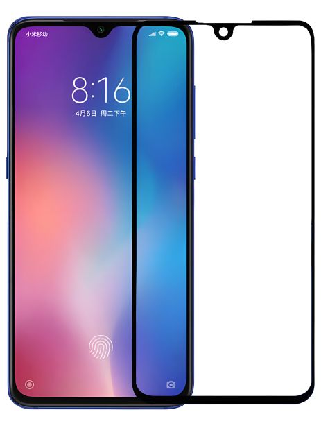 PowerPlant полное защитное стекло для Xiaomi Mi Play, черный