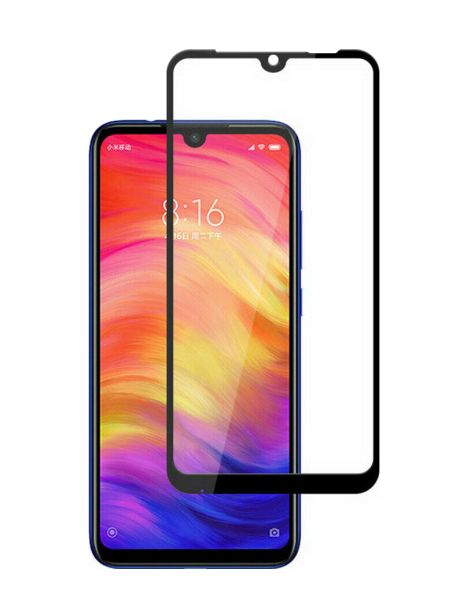 Захисне скло Full screen PowerPlant для Xiaomi Redmi Note 7, Black