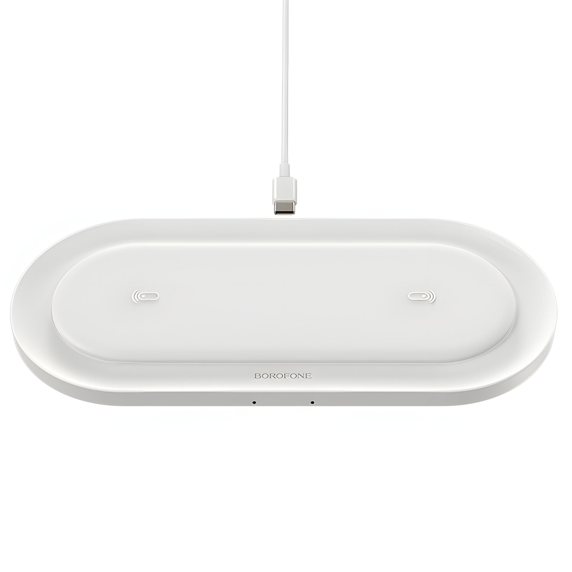 Беспроводное ЗУ Borofone BQ7 2 устройства по 10W White Беспроводное ЗУ Borofone BQ7 2 устройства по 10W White