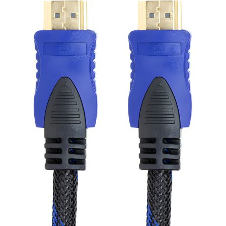 Видео кабель PowerPlant HDMI - HDMI, 3м, позолоченные коннекторы, 1.3V, Nylon, Double ferrites