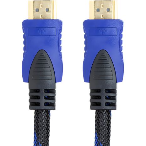 Видео кабель PowerPlant HDMI - HDMI, 5м, позолоченные коннекторы, 1.3V, Nylon, Double ferrites