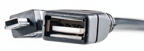 PowerPlant OTG USB 2.0 AF - Mini кабель, 0.5м