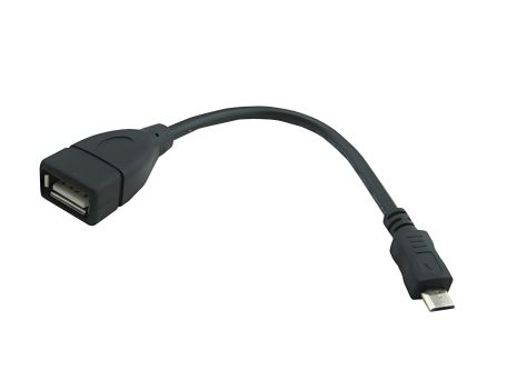 PowerPlant OTG USB 2.0 AF - Micro кабель, 0.1м