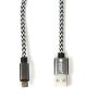 Кабель PowerPlant USB 2.0 AM/Micro B, двусторонний, 1м, серый