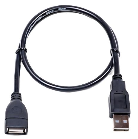 Кабель PowerPlant USB 2.0 AF – AM, 0.5м