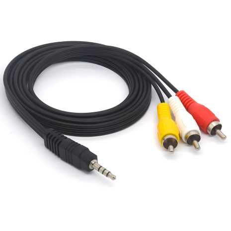 3RCA plugs to 3RCA jack