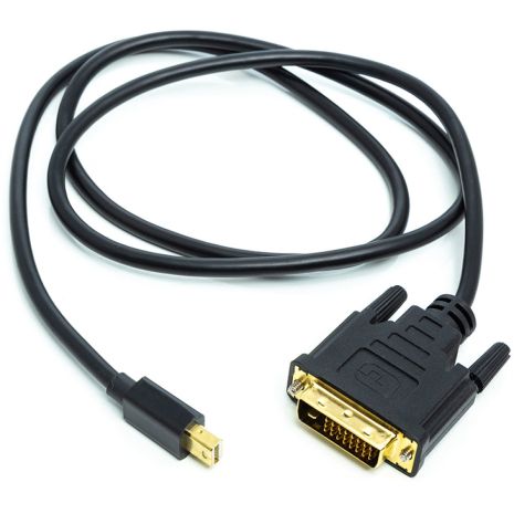 Кабель PowerPlant mini DisplayPort (M) - DVI (M), 1 м