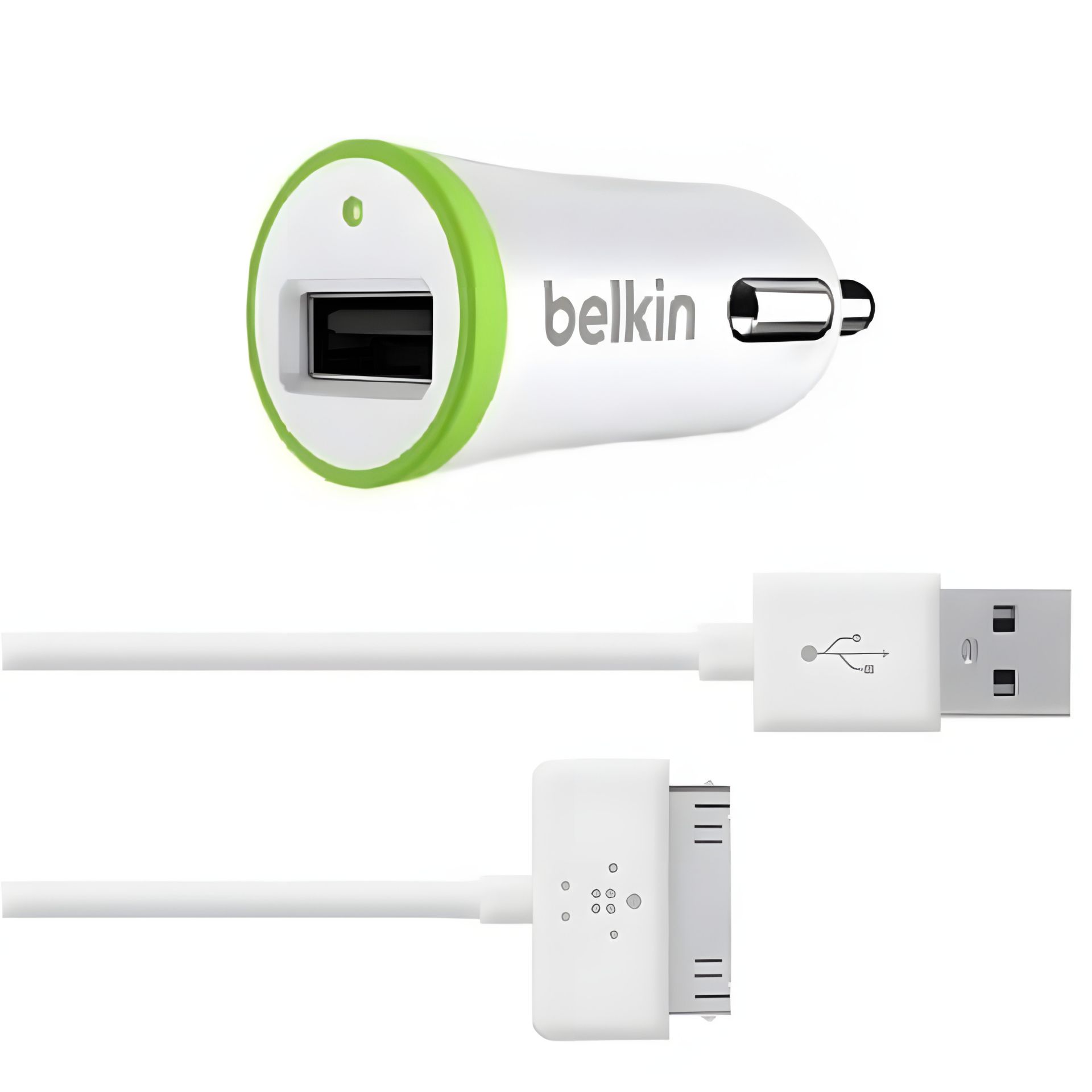 Зарядний пристрій Belkin для iPhone 4 5V 2.1A +Cable, білий Зарядний пристрій Belkin для iPhone 4 5V 2.1A +Cable, білий