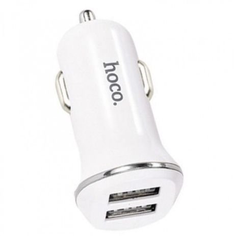 Автомобільне ЗУ Hoco Z1 2USB White (2.1A)