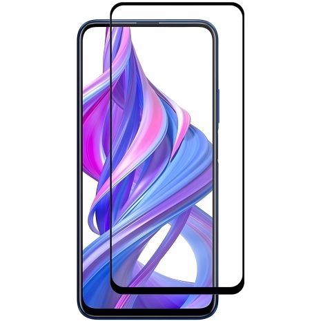 PowerPlant защитное стекло полного покрытия Huawei Y7p, черное