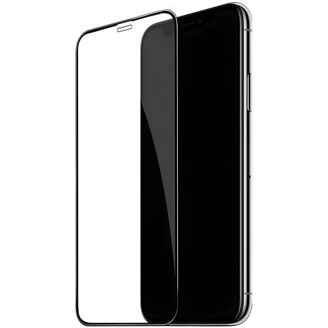 Полное защитное стекло PowerPlant для iPhone 12/12 Pro Apple (Черное)