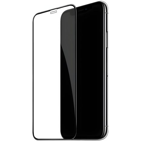 Полное защитное стекло PowerPlant для iPhone 11 Pro Apple (Черное)