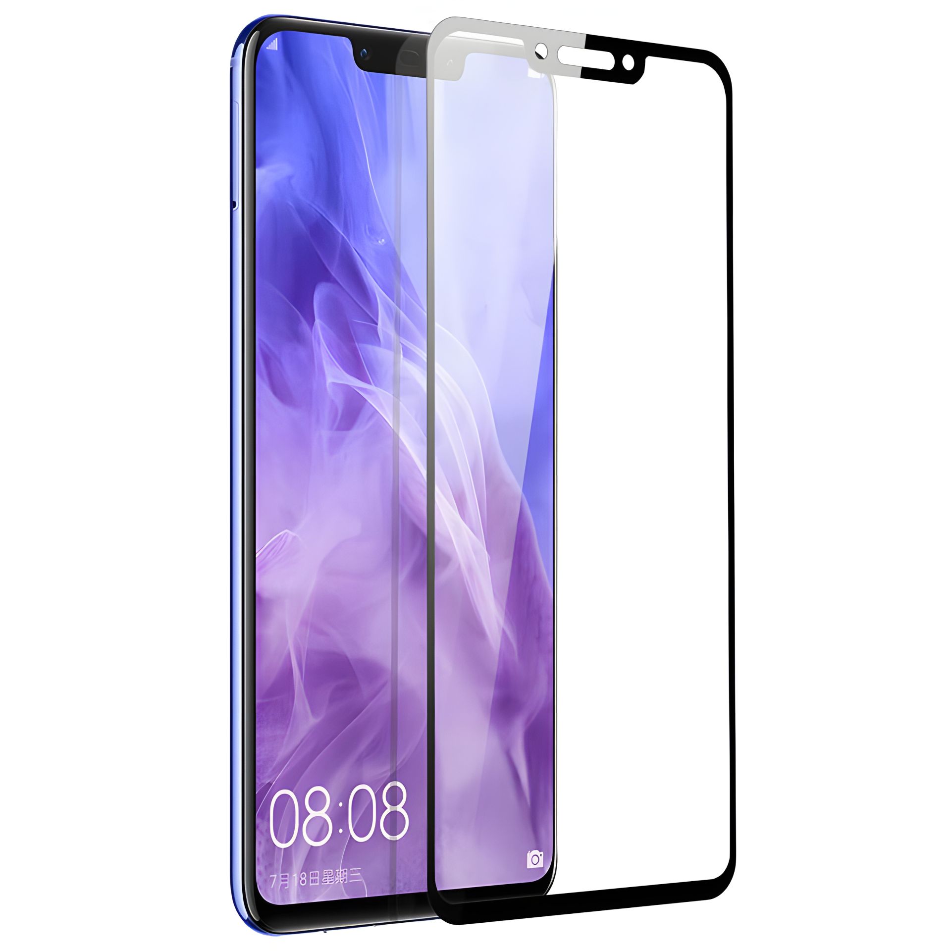 Защитное стекло Full screen PowerPlant для Huawei P Smart Plus, Black Защитное стекло Full screen PowerPlant для Huawei P Smart Plus, Black