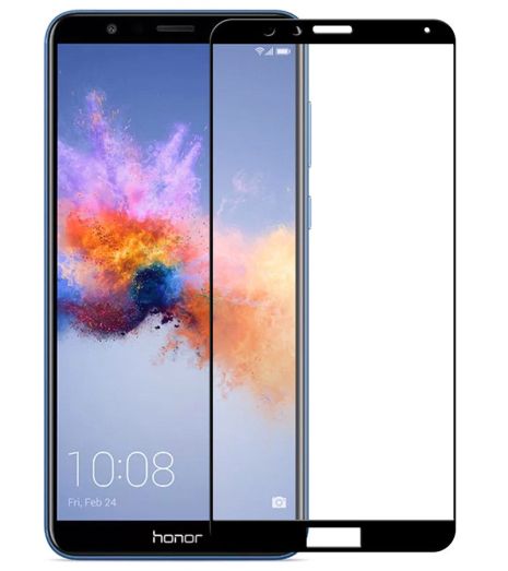 Защитное стекло Full screen PowerPlant для Huawei Honor 7X Black