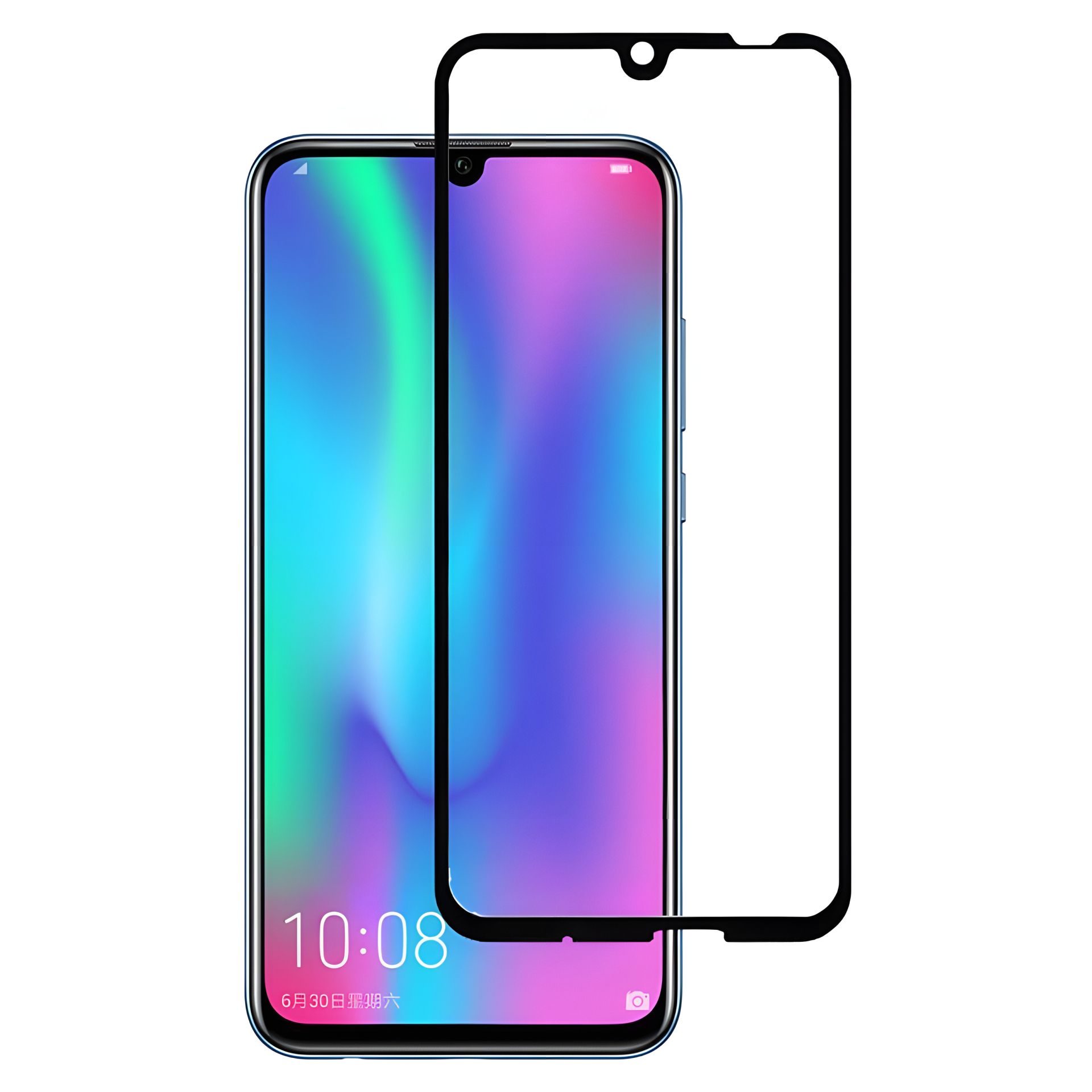 Защитное стекло Full screen PowerPlant для Huawei P Smart 2019, Black Защитное стекло Full screen PowerPlant для Huawei P Smart 2019, Black